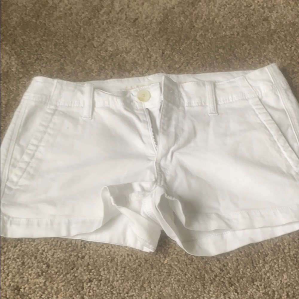 AE White Shortie Shorts
